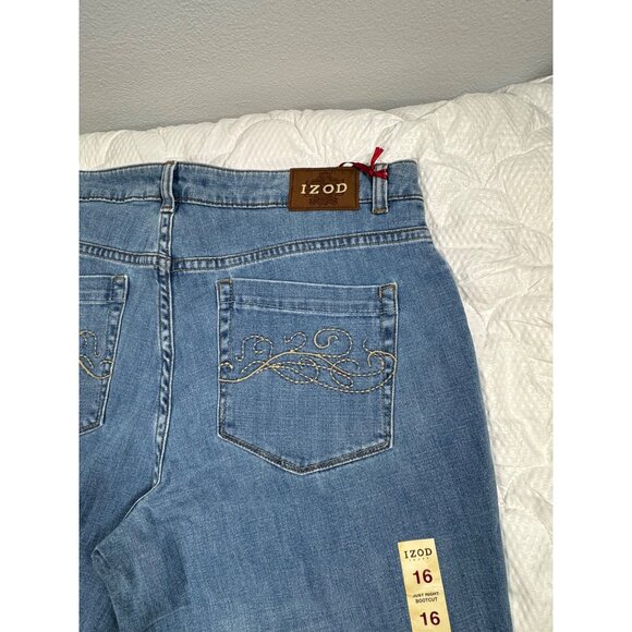 Izod Womens Jeans Size 16 Light Blue Denim Bootcut classic fit - Picture 15 of 16